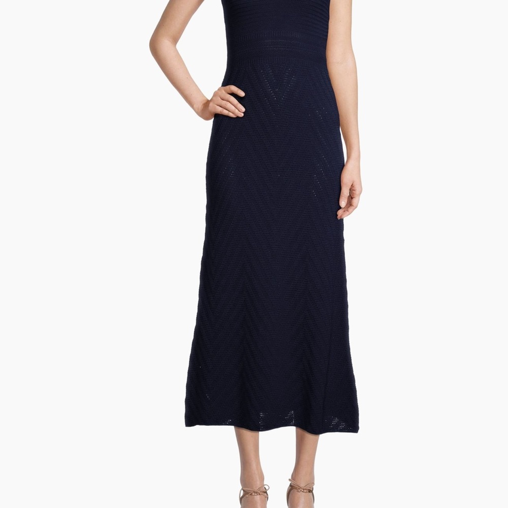 Emporio Armani Navy Maxi Dress